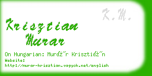 krisztian murar business card